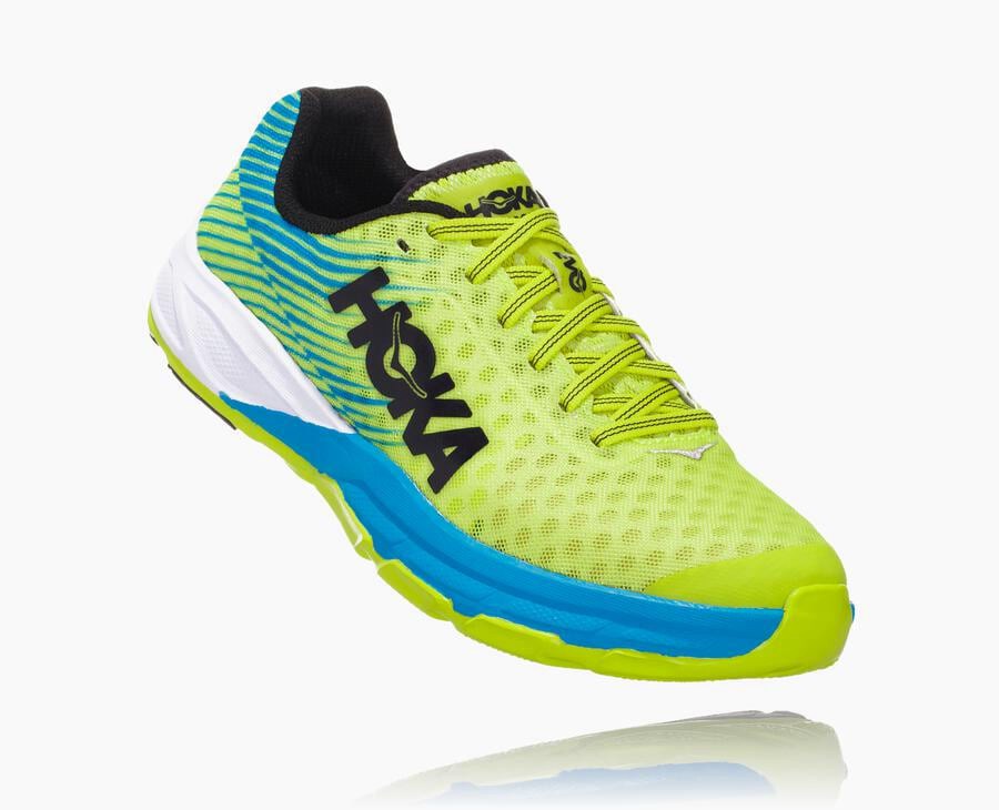 Zapatillas Running Hoka One One Hombre - Evo Carbon Rocket - Verde/Azules - LPF854069